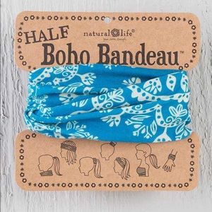 Natural Life Half Boho Headband Bandeau Turquoise